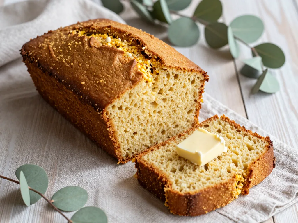 Amerikanisches Corn Bread (süßes Maisbrot)