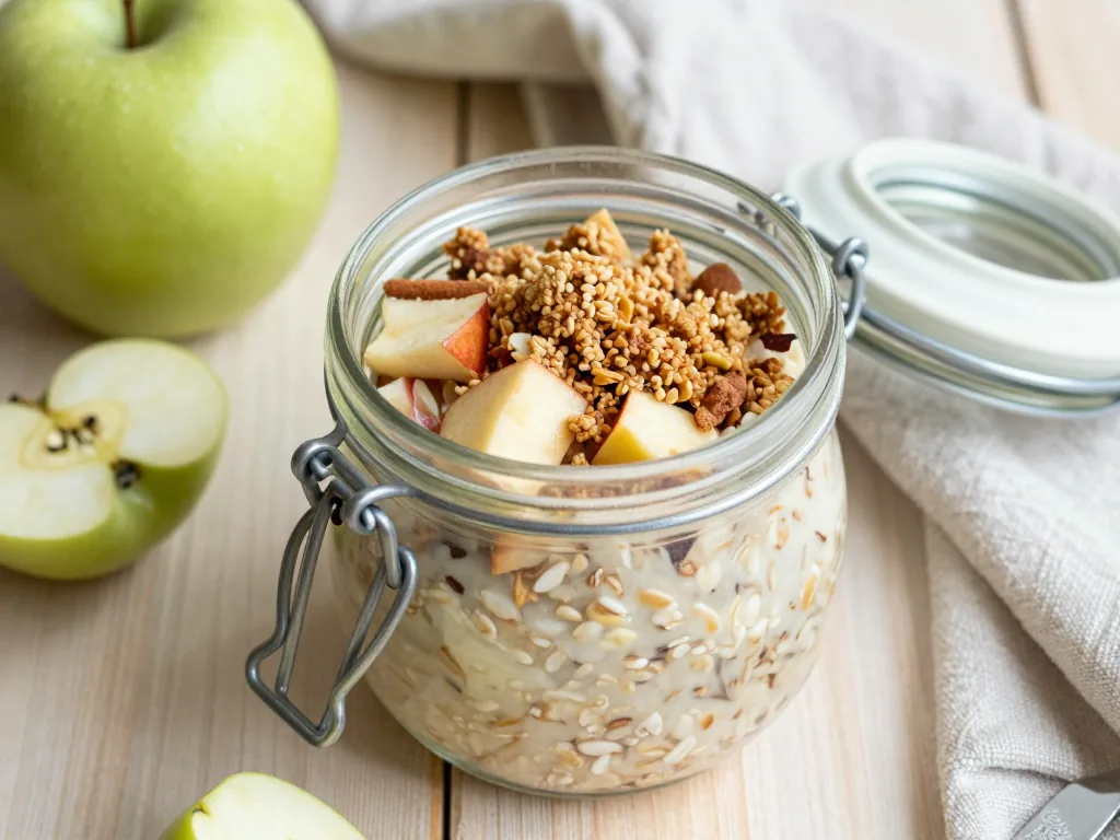 Apfelkuchen Overnight Oats