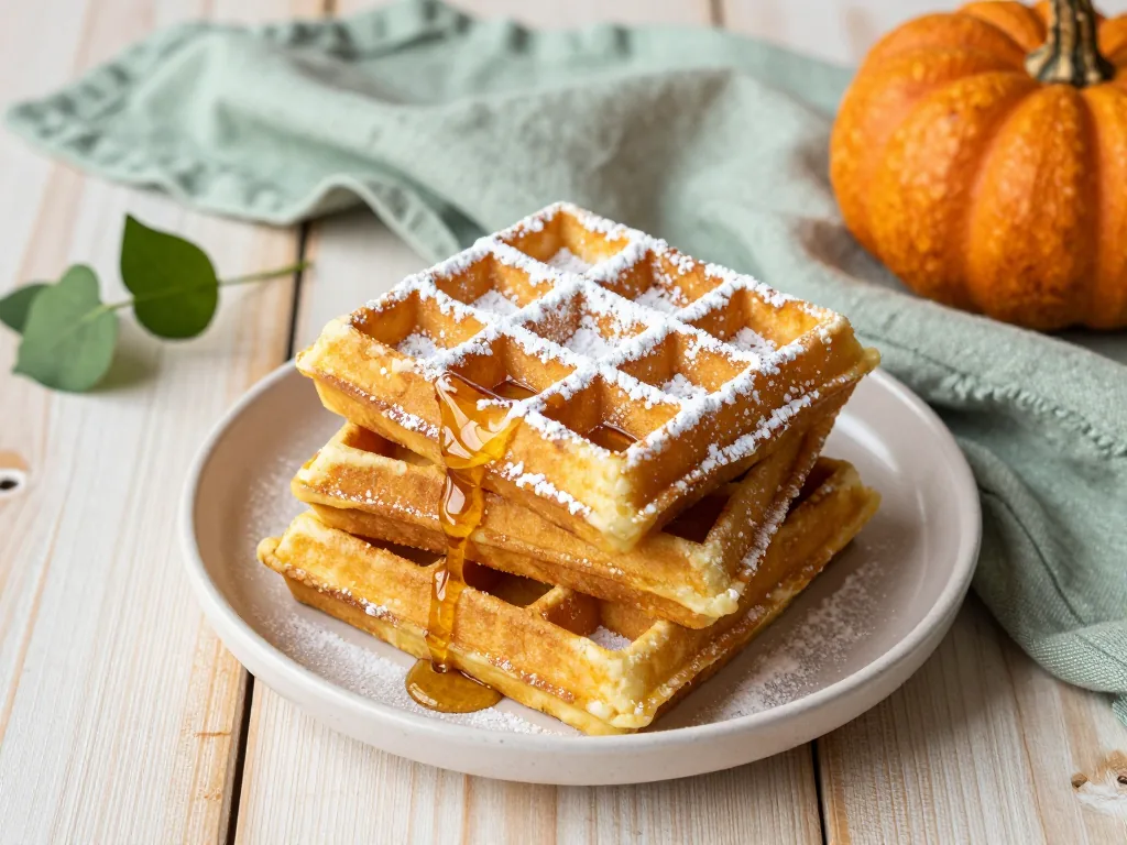 Belgische Kürbis Waffeln
