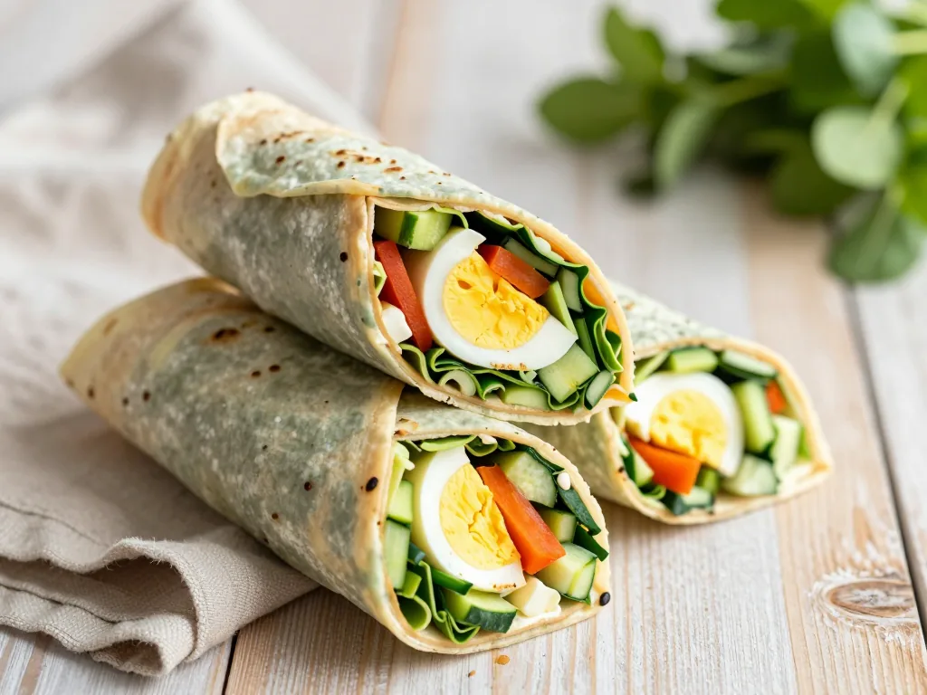 Frühstücks Wraps zum Einfrieren