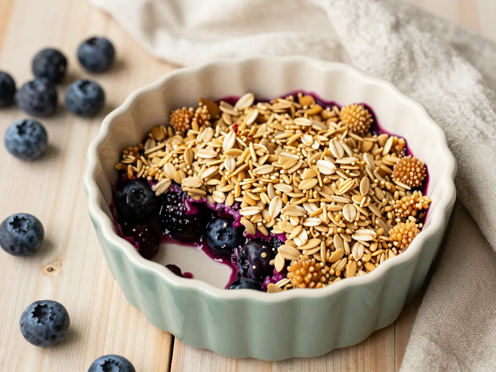 Gesunder Beeren Crumble