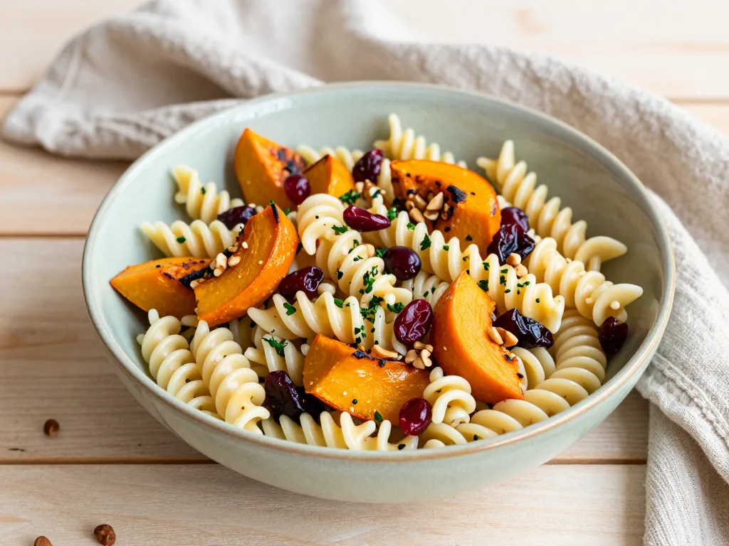 Herbstlicher Nudelsalat