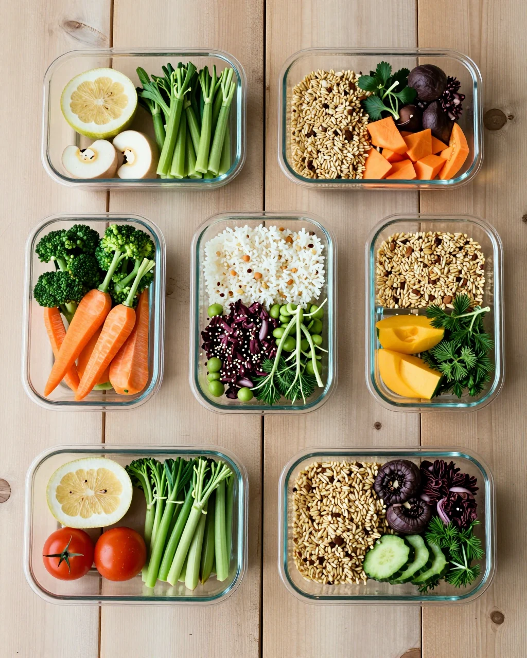 Frisch zubereitetes Meal Prep