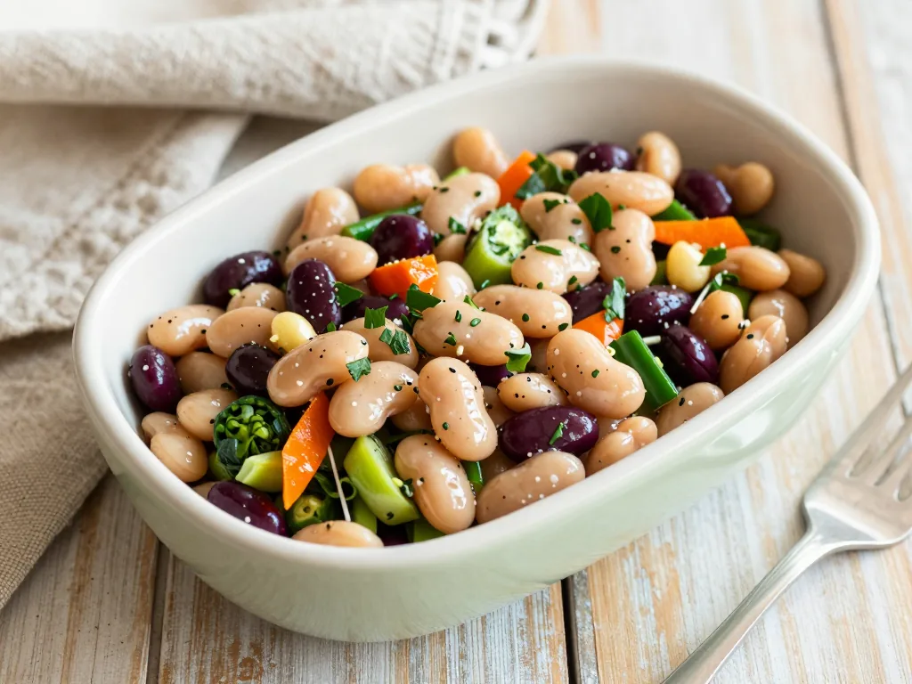 High Protein Bohnensalat