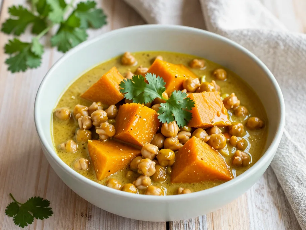 Kürbis Kichererbsen Curry