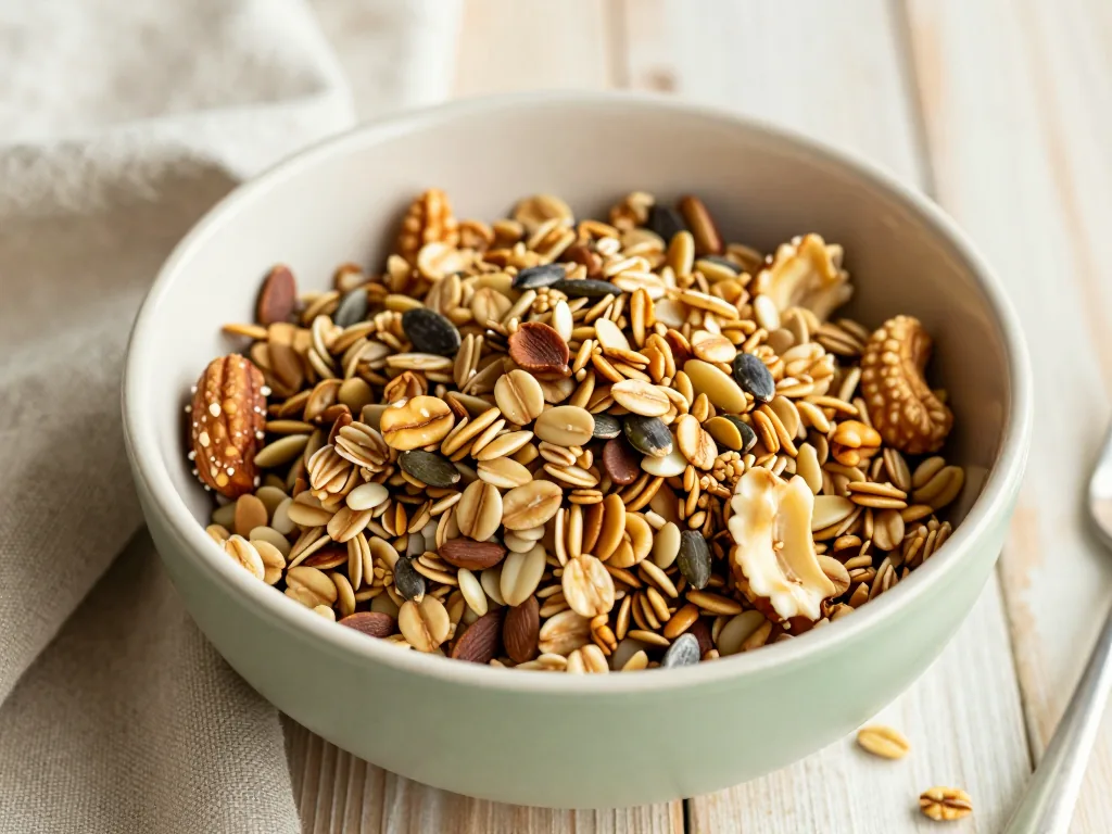Proteinreiches Granola