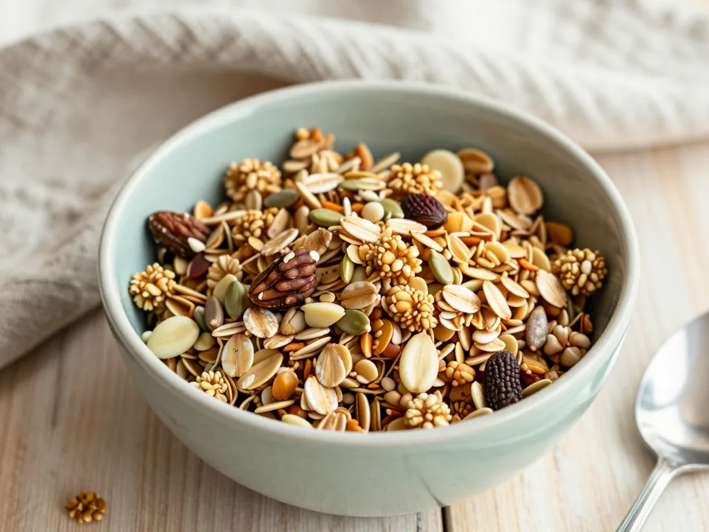 Proteinreiches Granola