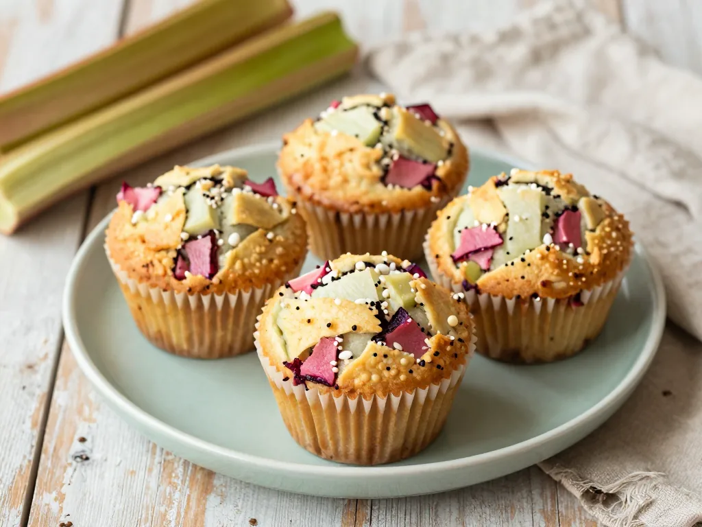 Rhabarber Muffins