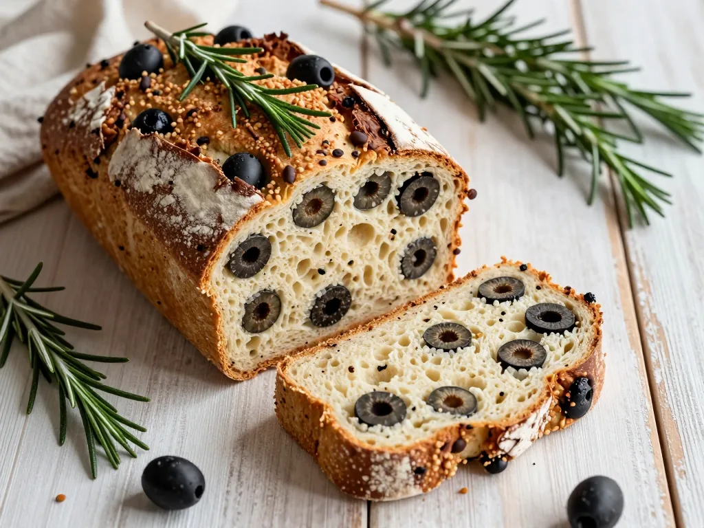 Rosmarin Oliven Brot