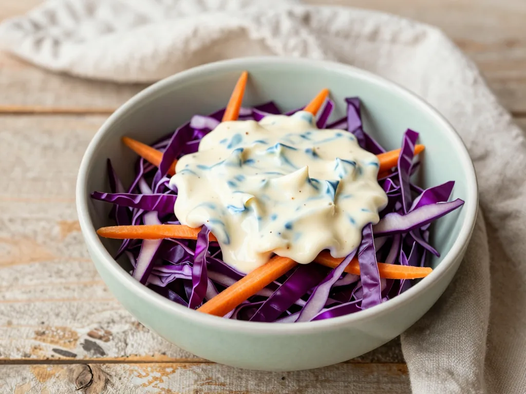 Rotkohl-Möhren Coleslaw