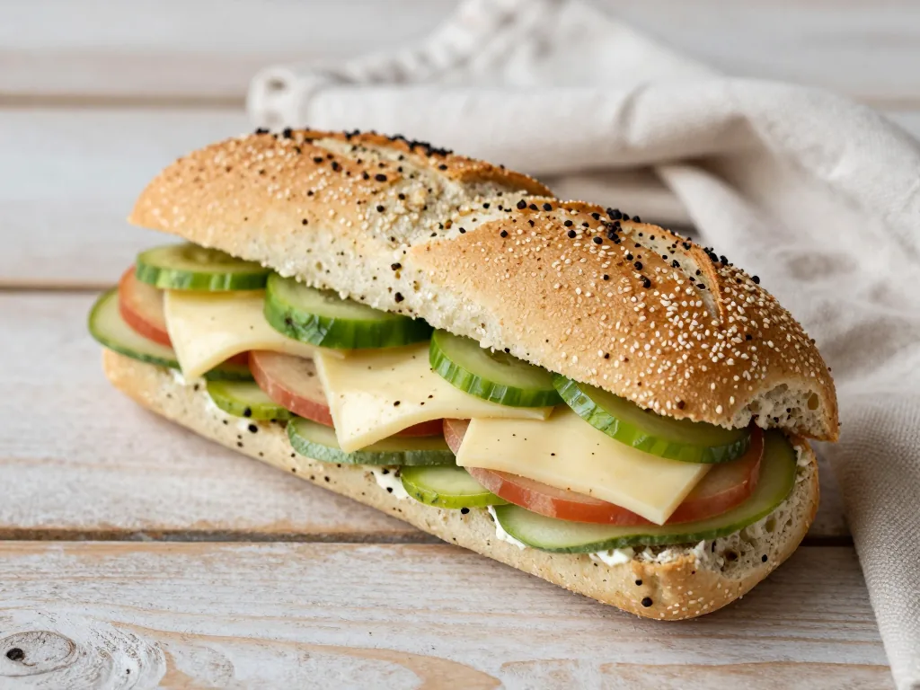 Sandwiches (à la Cheese Oregano Brot von Subway)