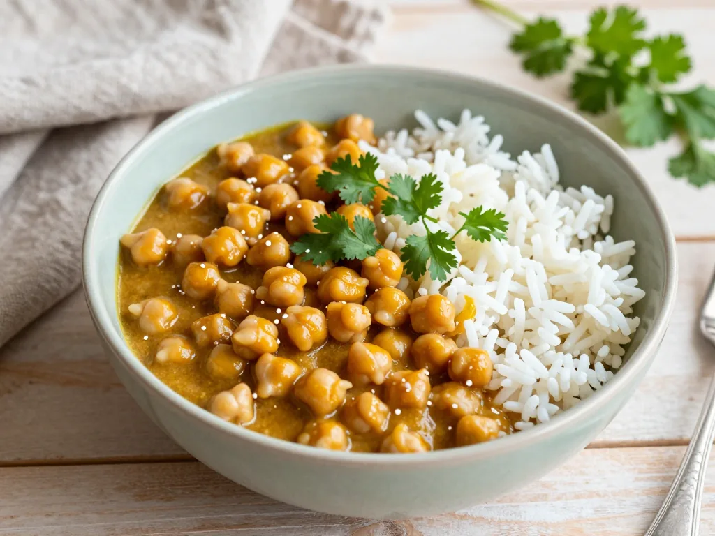 Schnelles Kichererbsen Curry