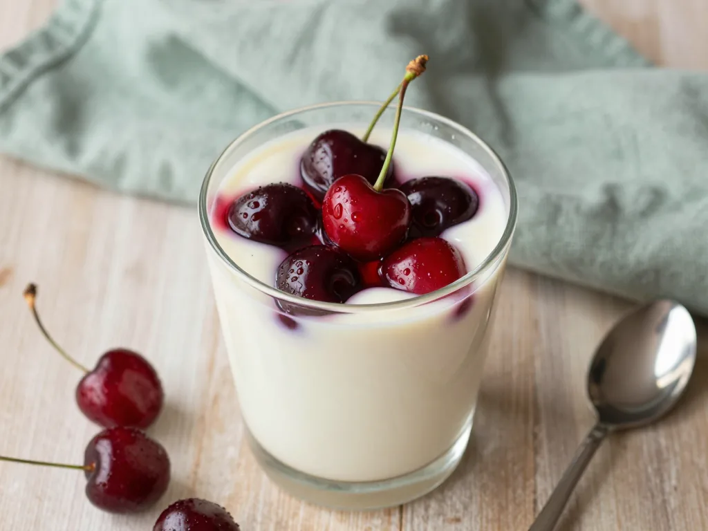 Skyr mit Glühweinkirschen
