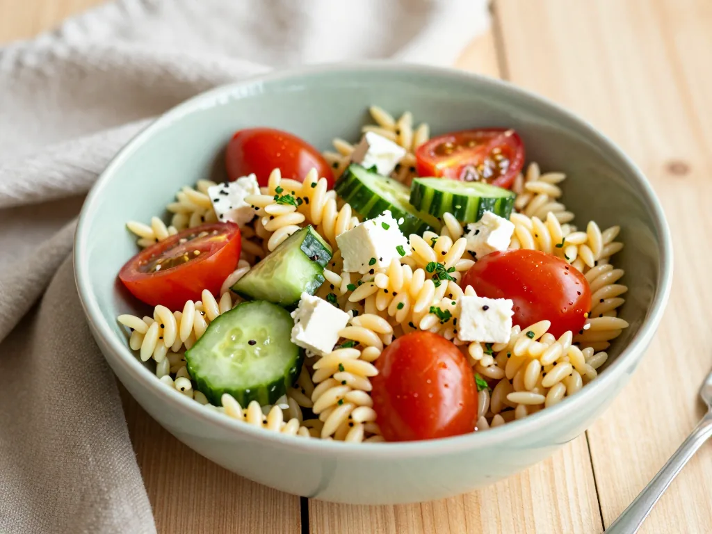 Sommerlicher Orzo Salat