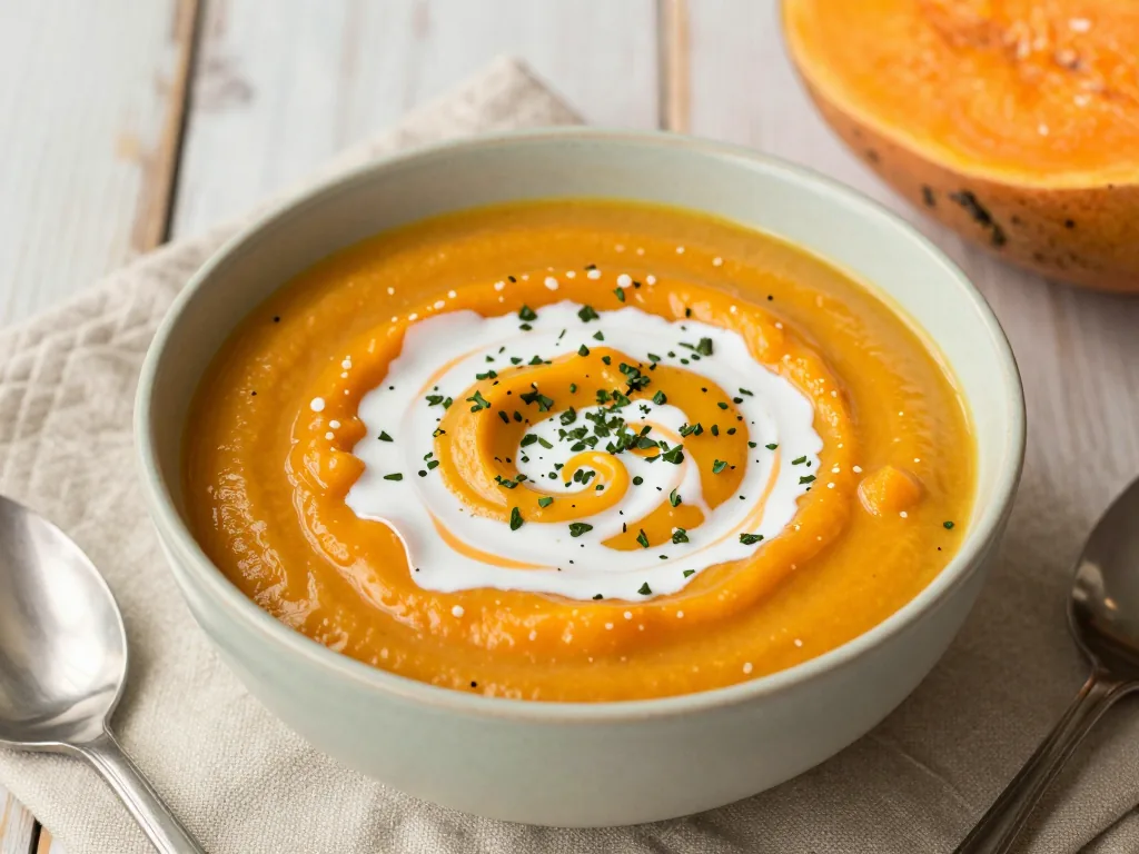 Süßkartoffel-Kokos-Suppe