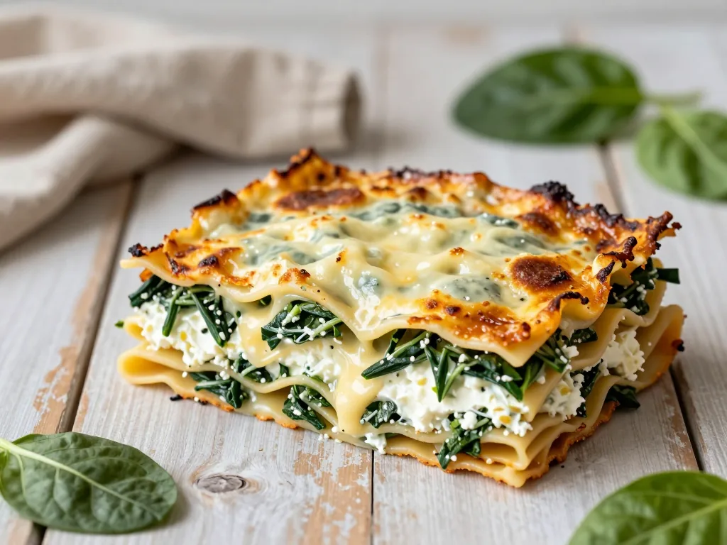 Vegetarische Spinat Lasagne