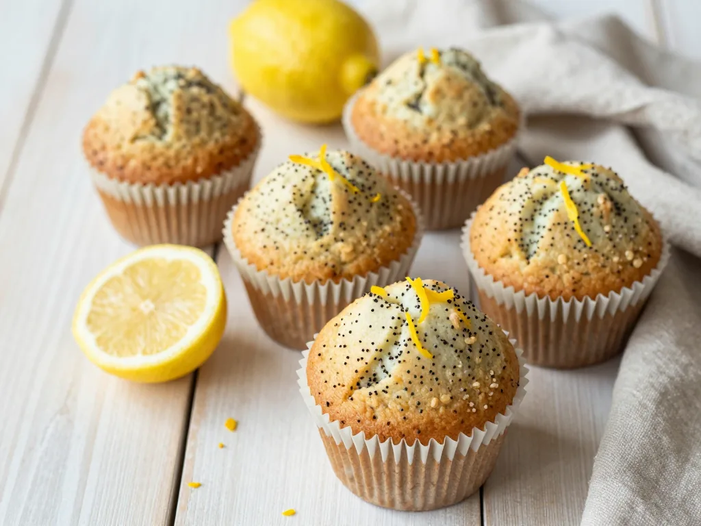 Zitrone Mohn Muffins