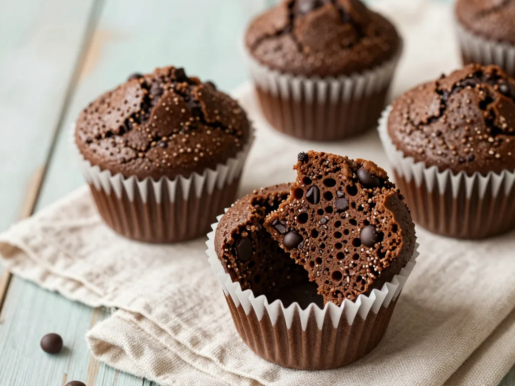 Zuckerfreie Schokomuffins